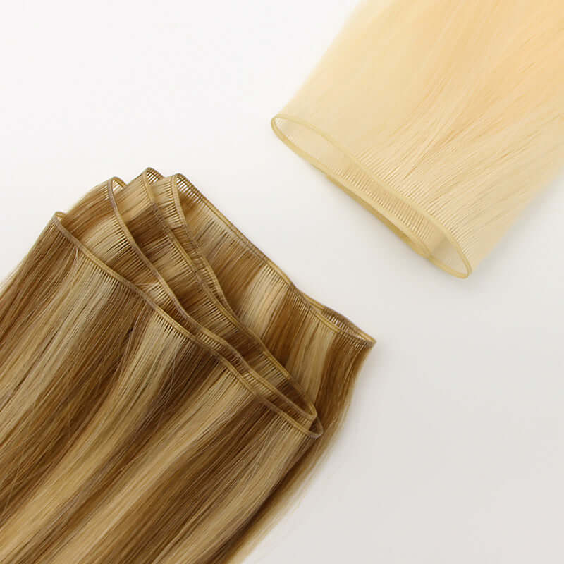 22Inch Human Hair Tape Extensions 50G Genius Weft Reusable Amazon.com : Full Shine Wide Tape in Hair Extensions Real  main image 4
