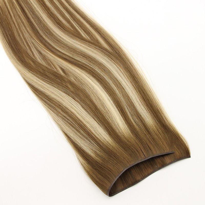 Real Human Hair Extensions 16 Inch Lightweight Weft for Volume Length Human Hair Extensions 16 Inch Remy Wefts Lightweight Volume  main image 3