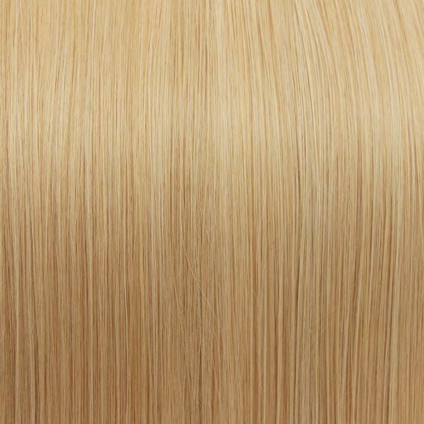 22 - Beige Blonde Remy Hair Invisible Clip - In Extensions