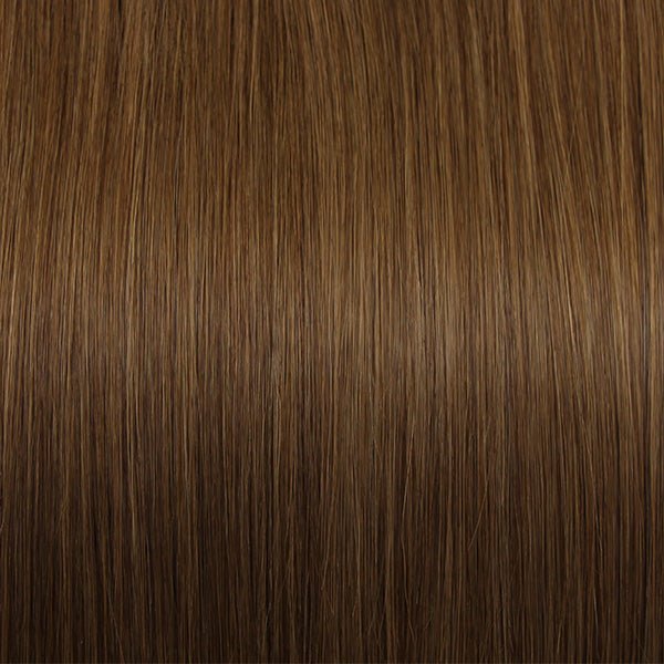 4 - Invisible Clip In Hair Extensions Medium Brown 7Piece