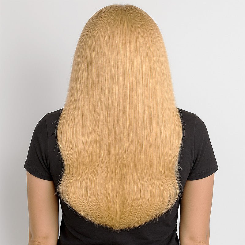 Ash Blonde Seamless Butterfly Weft Extensions