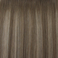 B3 - 3 - 60 Smoky Grey Sliver To Platinum Invisible Butterfly Weft Extensions