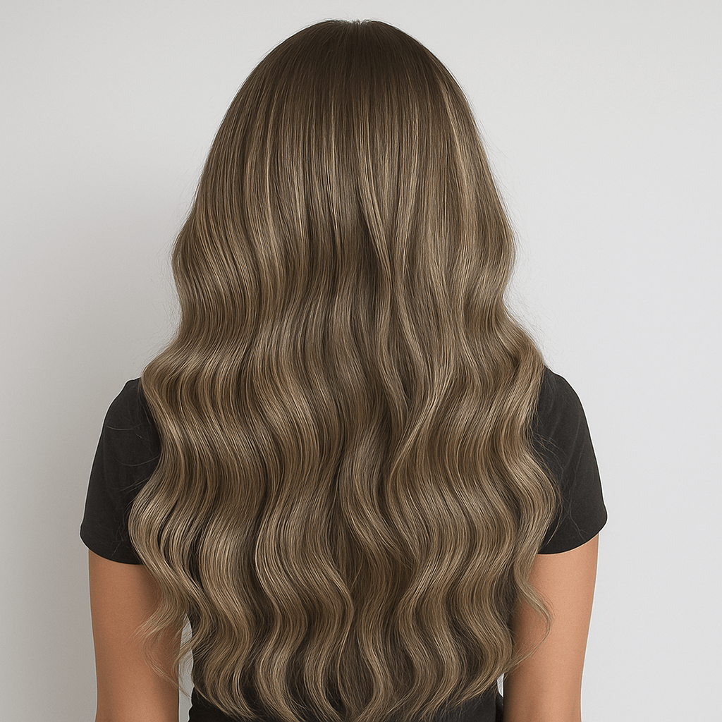 B3 - 3 - 60 Smoky Grey Sliver To Platinum Invisible Butterfly Weft Extensions