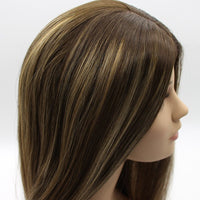 Caramel Blonde Balayage Silk Top Hair Wigs