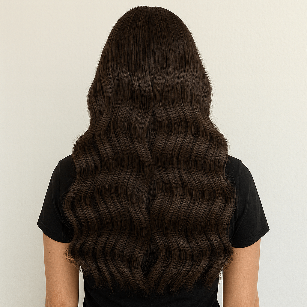 Dark Brown Seamless Butterfly Weft Extensions