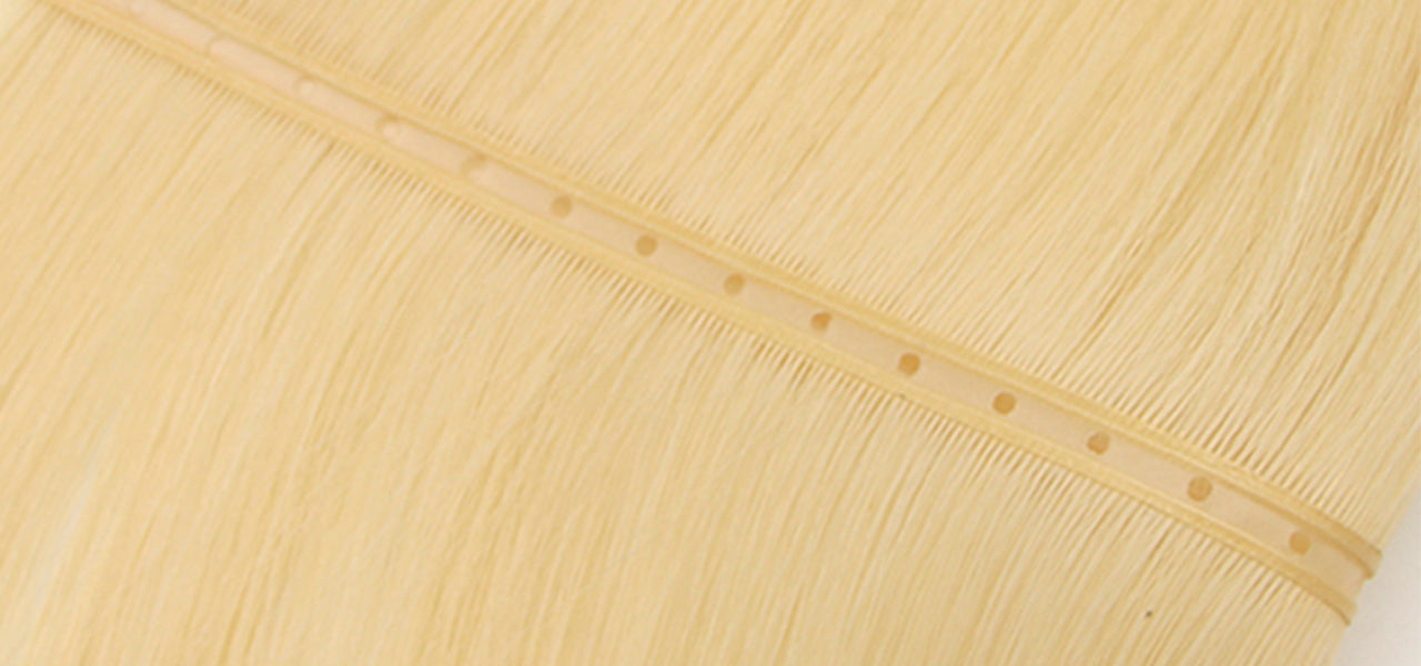 Genius weft hair extensions image used as reference for butterfly weft collection page