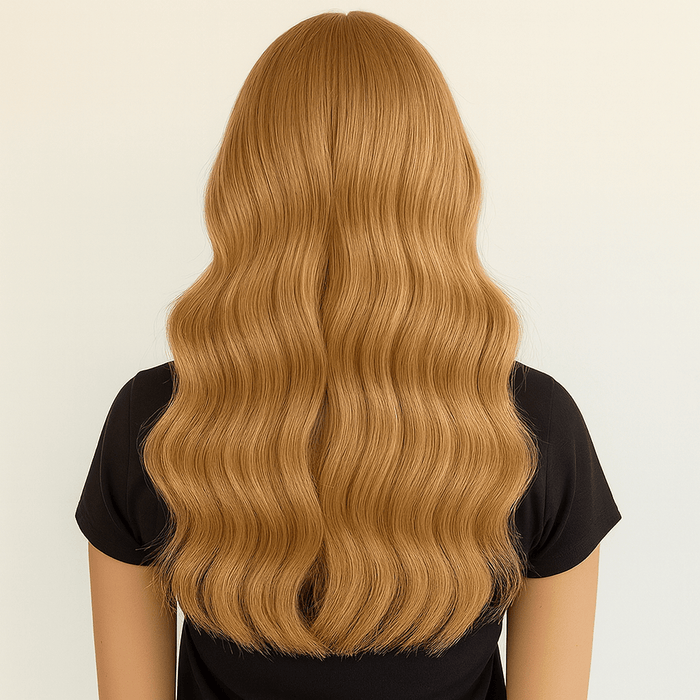 Golden Brown Seamless Butterfly Weft Extensions