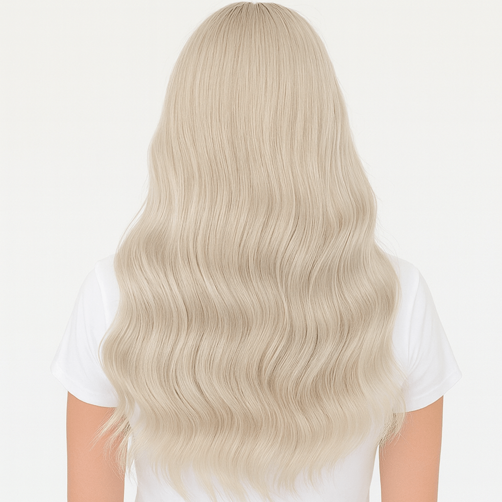 Ice Blonde Seamless Butterfly Weft Extensions
