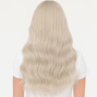 Ice Blonde Seamless Butterfly Weft Extensions
