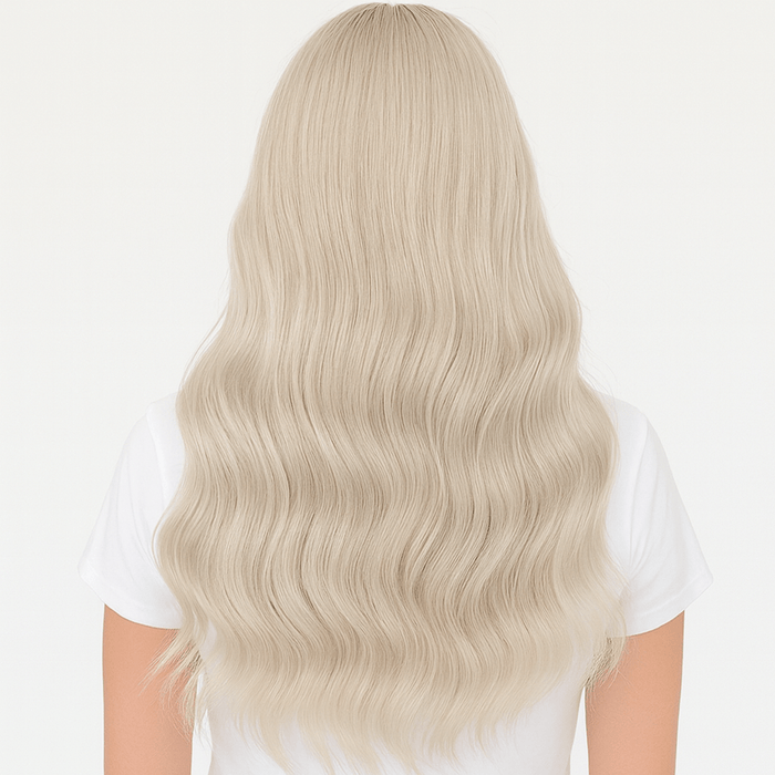 Ice Blonde Seamless Butterfly Weft Extensions