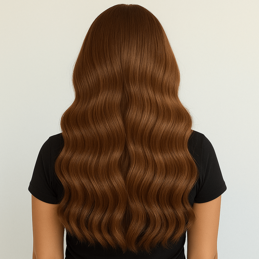 Medium Brown Seamless Butterfly Weft Extensions