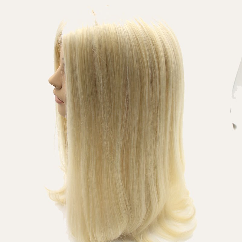 Pearl Blonde Silk Top Premium Jewish Wig