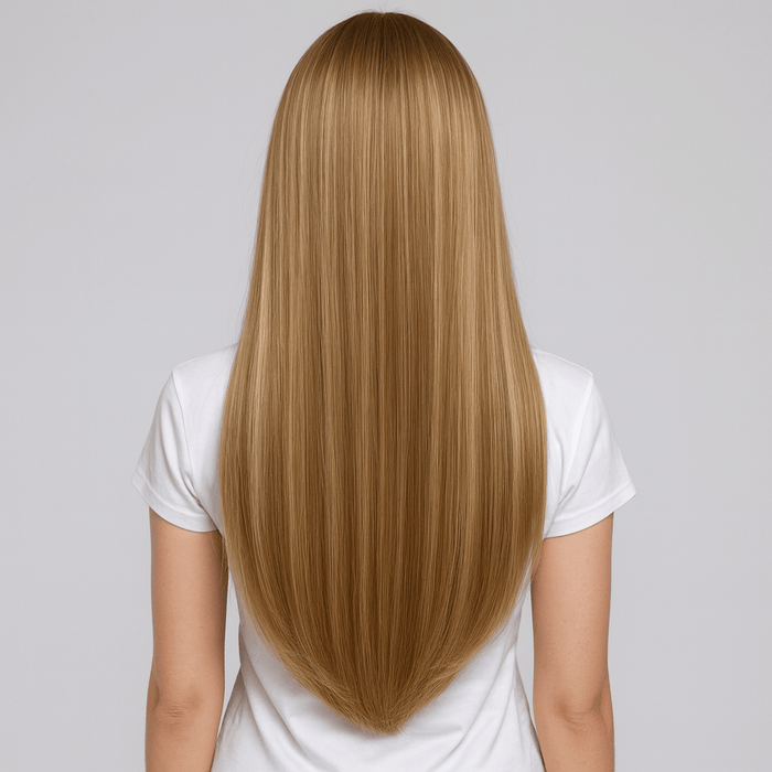 Piano Light Brown & Bleach Blonde Seamless Butterfly Weft Extensions